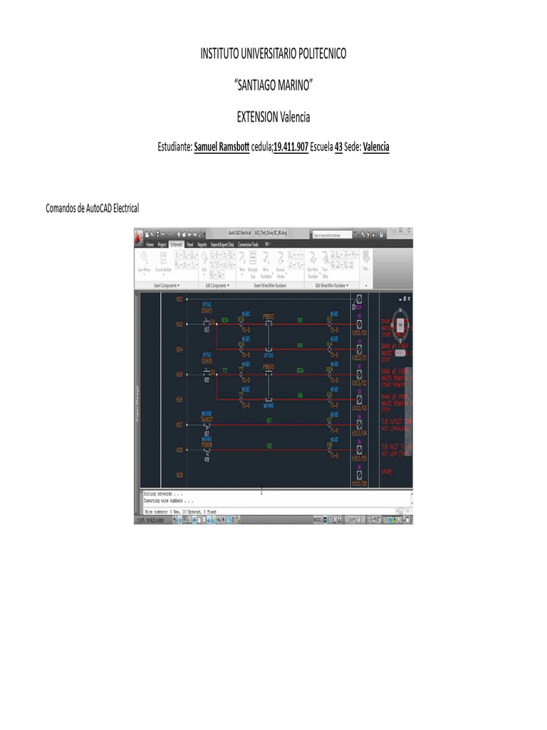 Comandos Esenciales de AutoCAD Electrical | PDF | Conector eléctrico ...