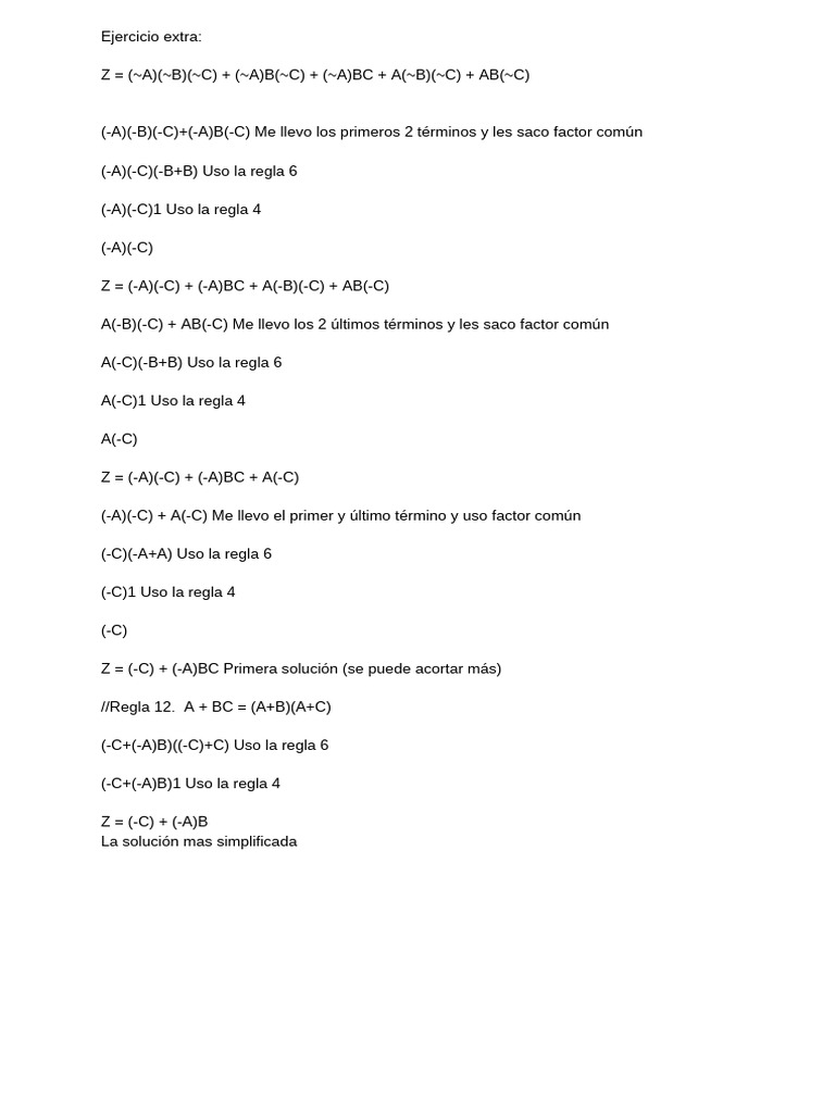Algebra de Boole | PDF
