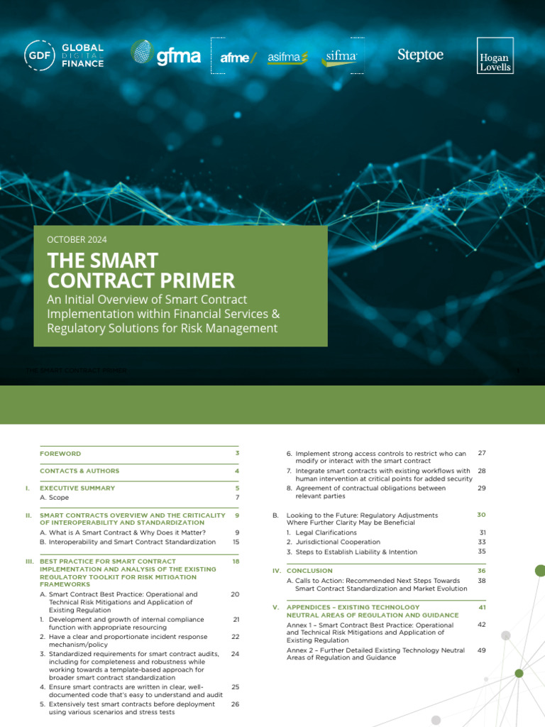 Smart Contracts in Financial Services Guide | PDF | Risk | System