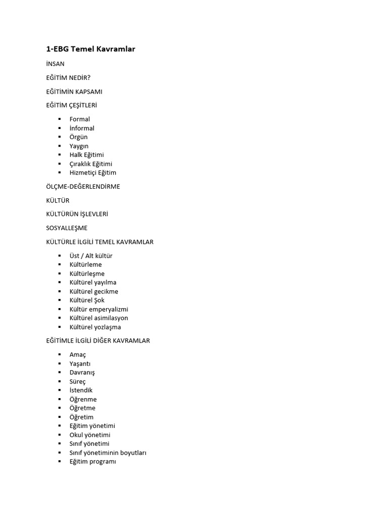 1-EBG Temel Kavramlar | PDF