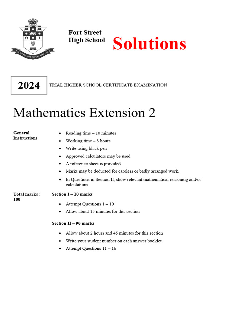 Fort St 2024 4U Trials & Solutions | PDF | Force | Velocity