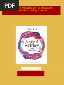 Full download Essentials of Psychology: Concepts and Applications Jeffrey S. Nevid pdf docx