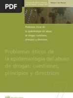 Problemas Eticos de La Epidemologia de Las Drogas
