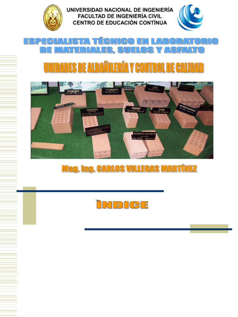 Control de Calidad en Albañilería | PDF | Albañilería | Ladrillo