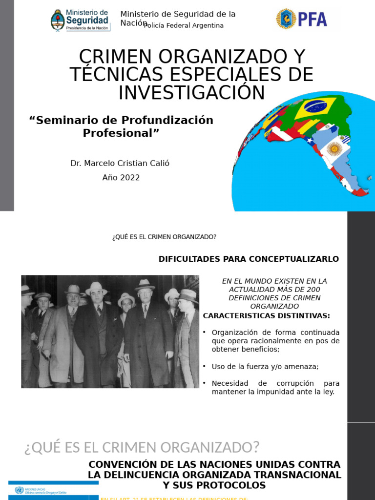 Crimen Organizado y Técnicas de Investigación | PDF | Crimen organizado ...