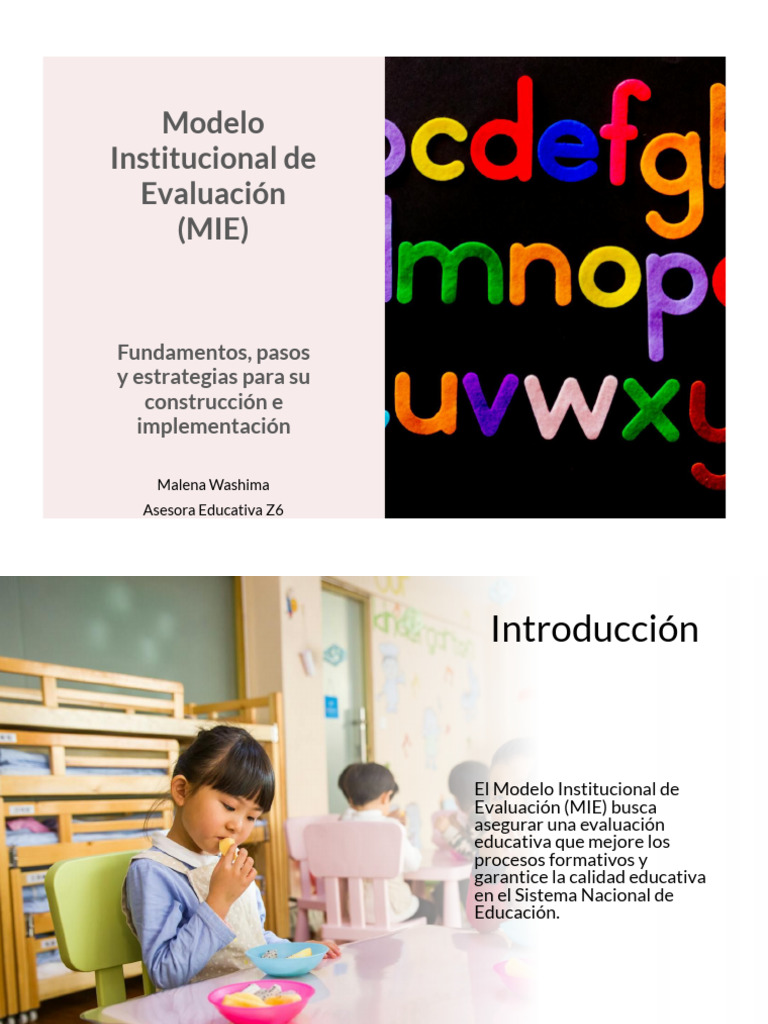Modelo Institucional de Evaluación Educativa | PDF | Evaluación ...
