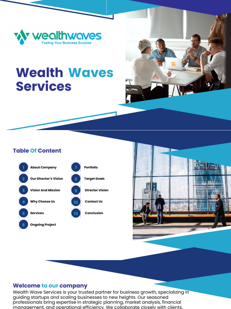 Wealth Wave Services: Empowering Growth | PDF | Startup Company | Small ...