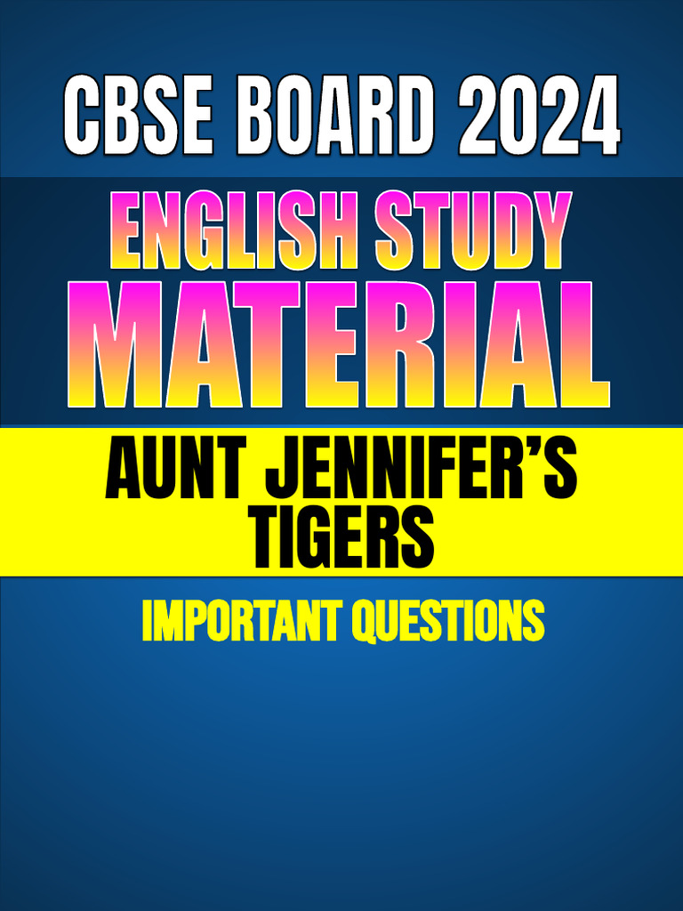 Aunt Jenifer's Tiger | PDF