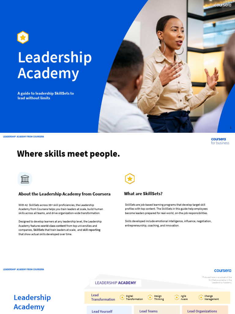Coursera Leadership Academy Overview | PDF | Leadership | Organization ...