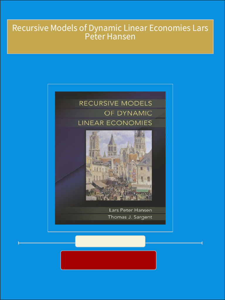 Recursive models of dynamic linear economies lars peter hansen 2024