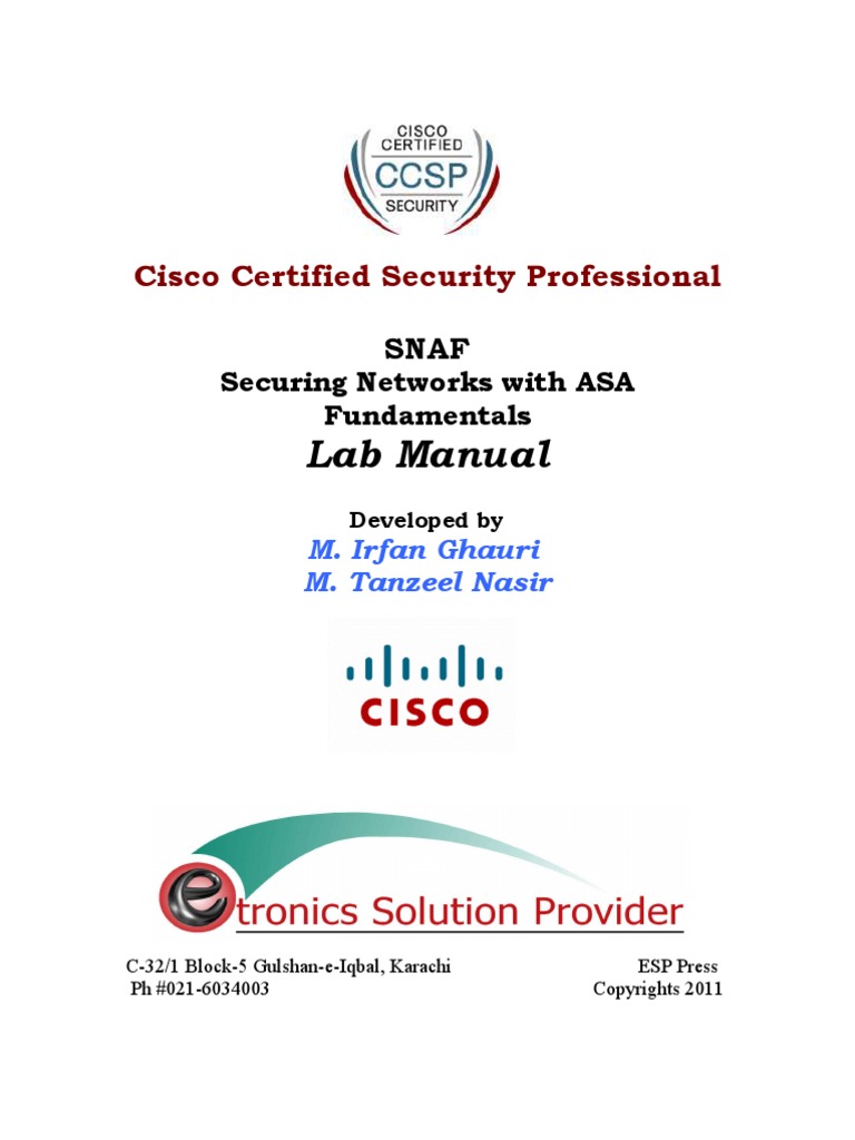 Cisco - Asa Lab Manual Final | PDF