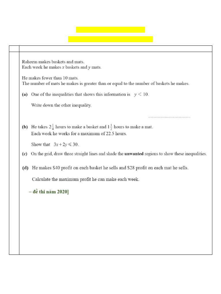 Lesson 31. Linear Programming | PDF