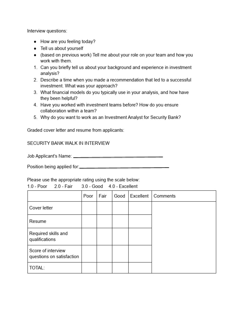 Interview Questions HRM | PDF