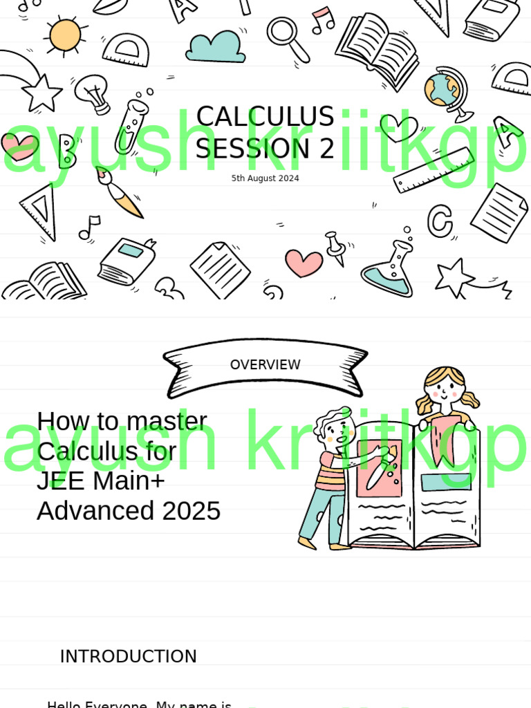 Calculus Session 2 | PDF | Integral | Calculus