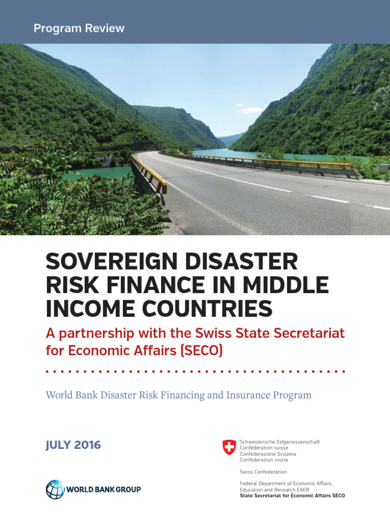 Sovereign Disaster Risk Finance in Middle Income Countries | PDF ...