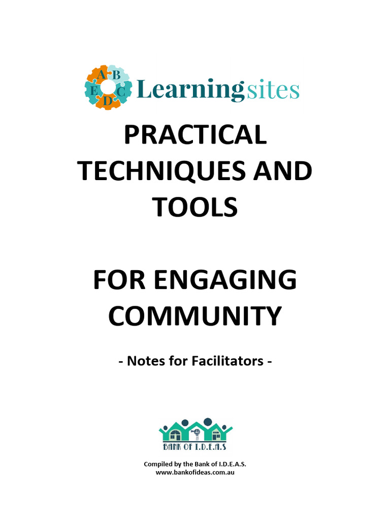 Community Engagement Techniques Guide | PDF | Survey Methodology ...