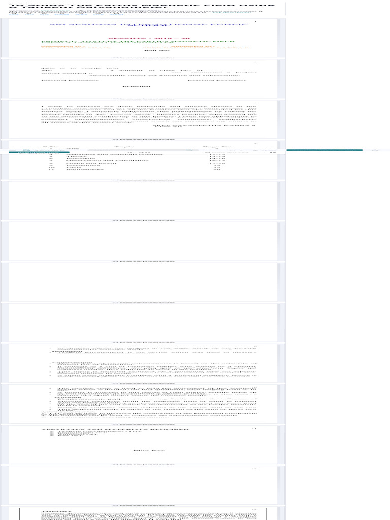 To study the earths magnetic field using a tangent galvanometer pdf