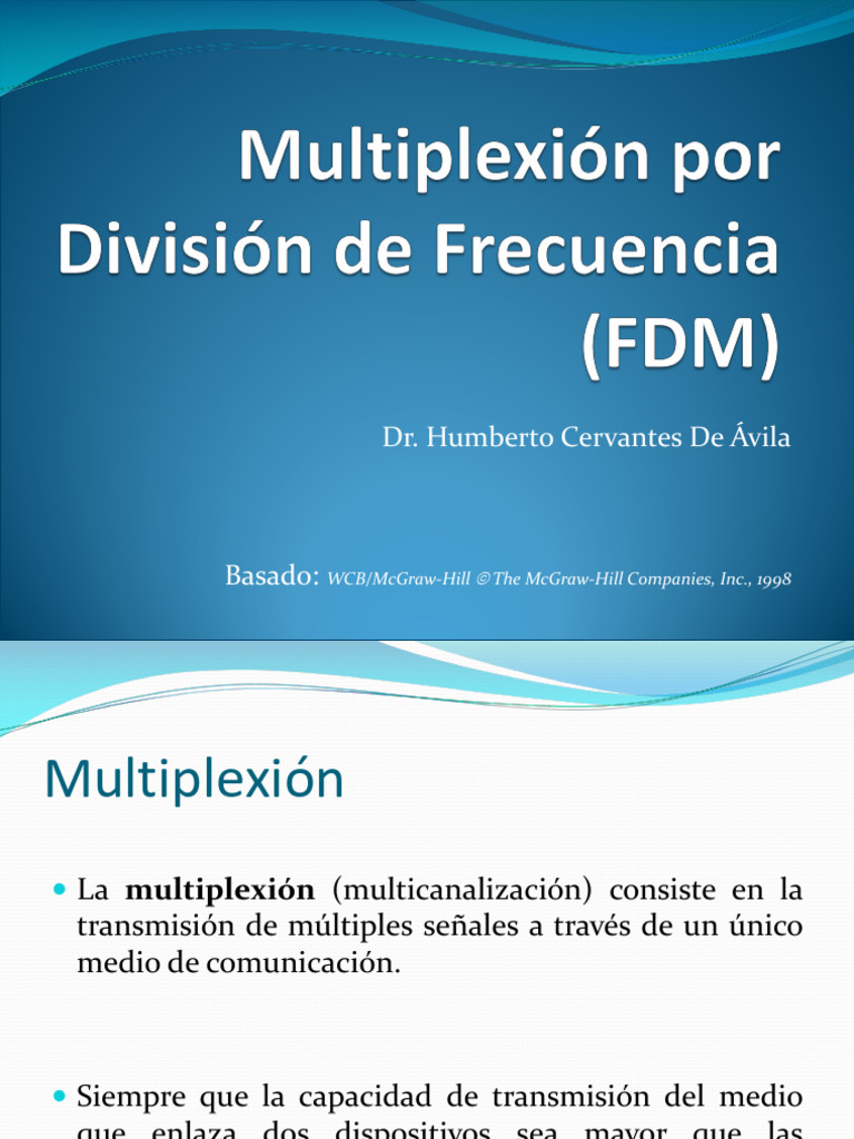 Multiplexión por División de Frecuencia | PDF | Protocolos de capa ...