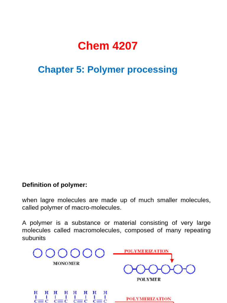 Polymer Processing Techniques Explained | PDF | Polymers | Plastic