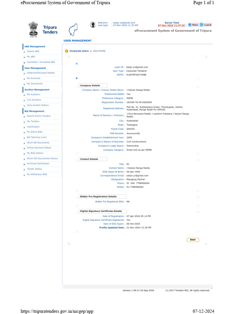 TUDA profile | PDF | Auction