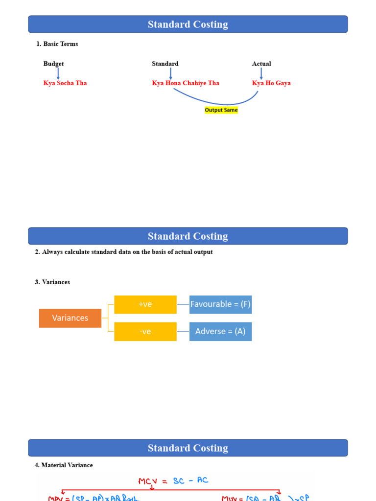 12. Standard Costing | PDF | Financial Economics | Economics