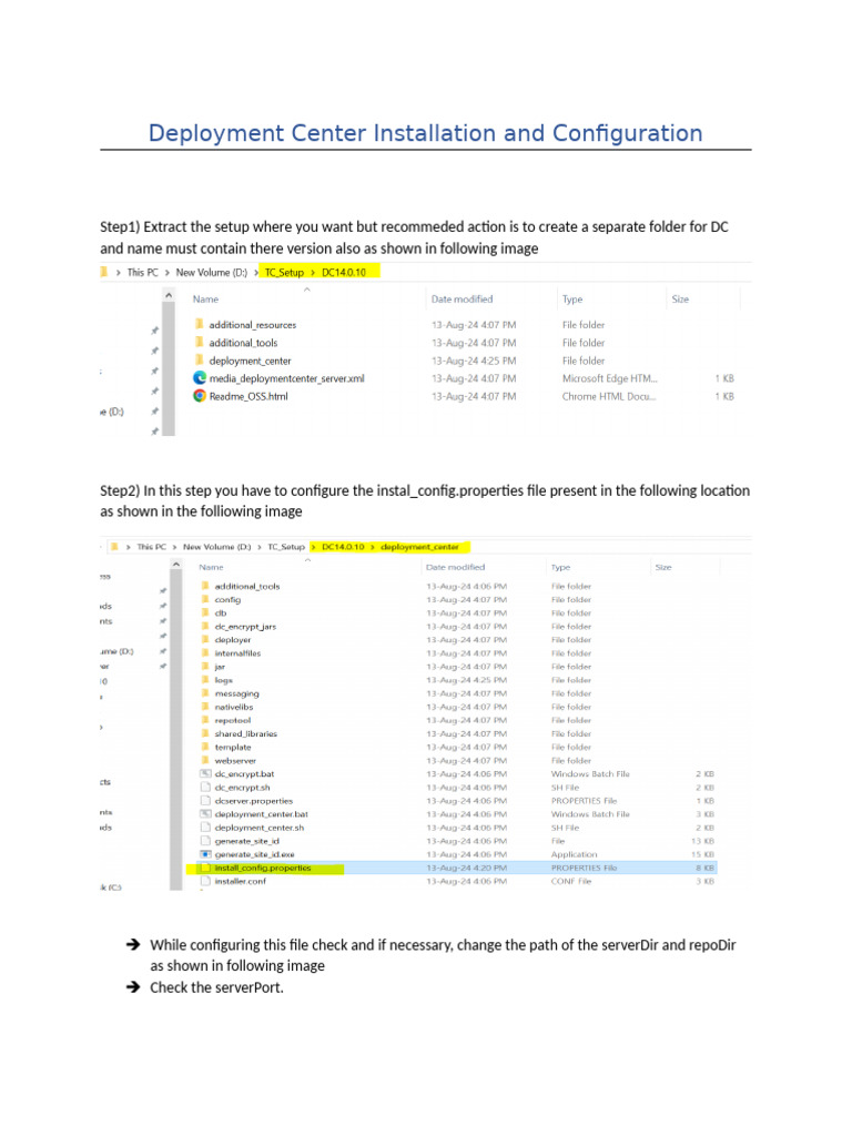 Deployment Center Installation and Configuration 1 | PDF