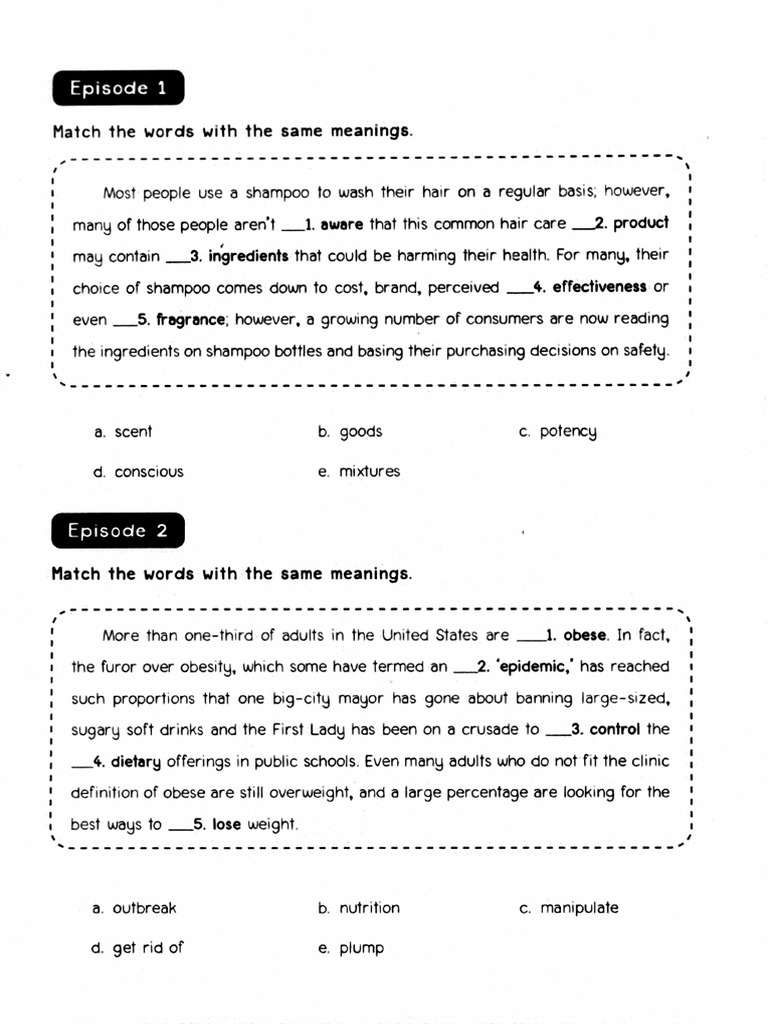 Word Matching | PDF