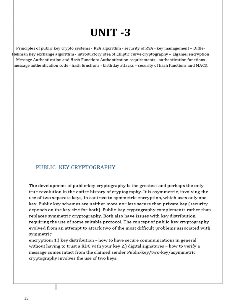 Public Key Cryptography Overview | PDF | Public Key Cryptography | Key ...
