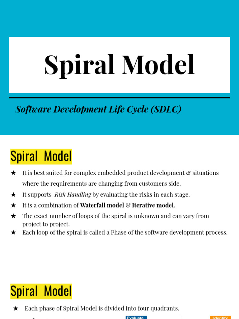 Spiral Model in Software Development | PDF