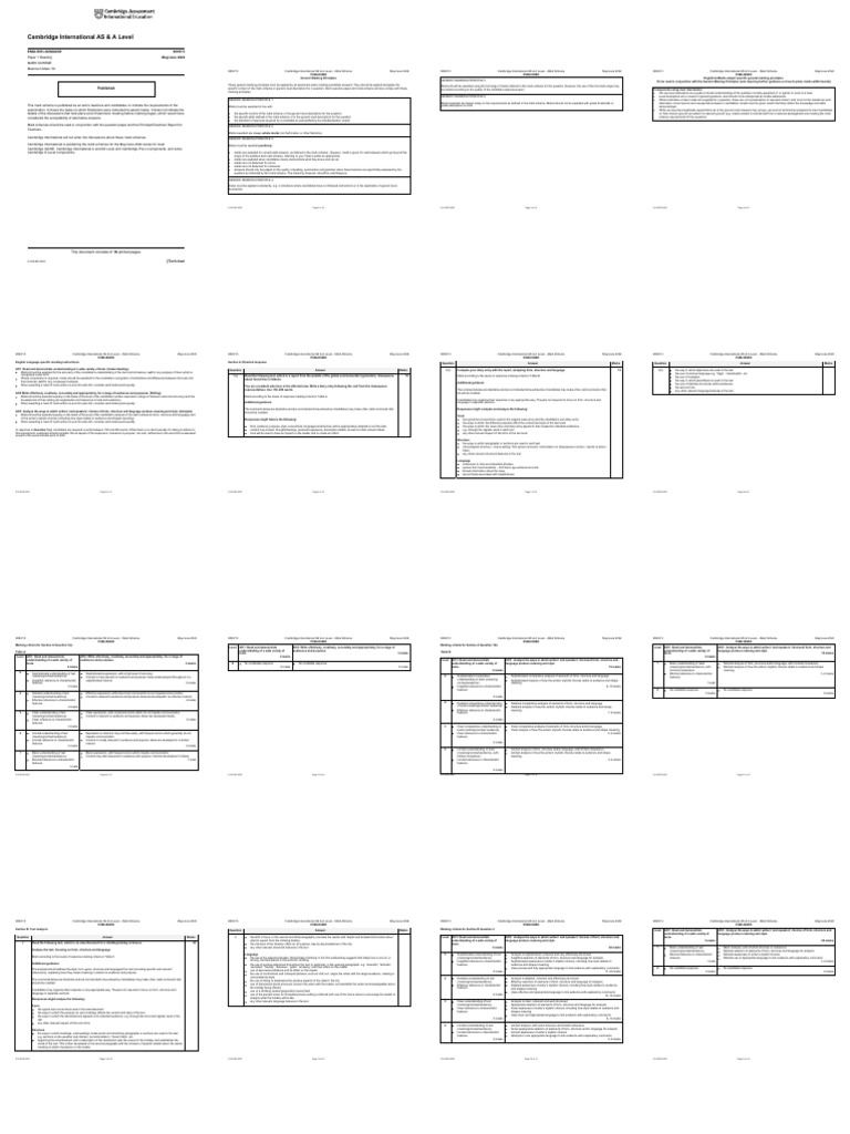 Microsoft Word - 9093 - s22 - Ms - 13 | PDF | Question | Linguistics