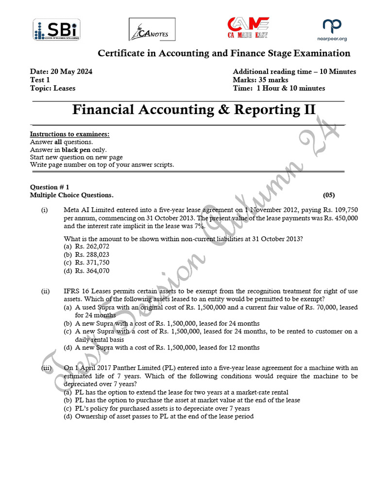 Ifrs 16 Pdf Lease Depreciation
