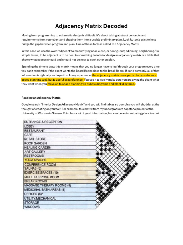 Adjacency Matrix Decoded | PDF