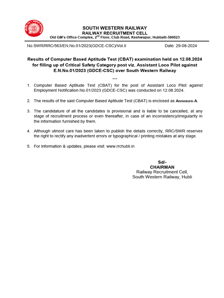 ALP CBAT Results - 12 Aug 2024 | PDF | Tests