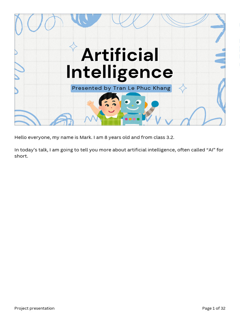 Project Presentation | PDF | Artificial Intelligence | Intelligence (AI ...
