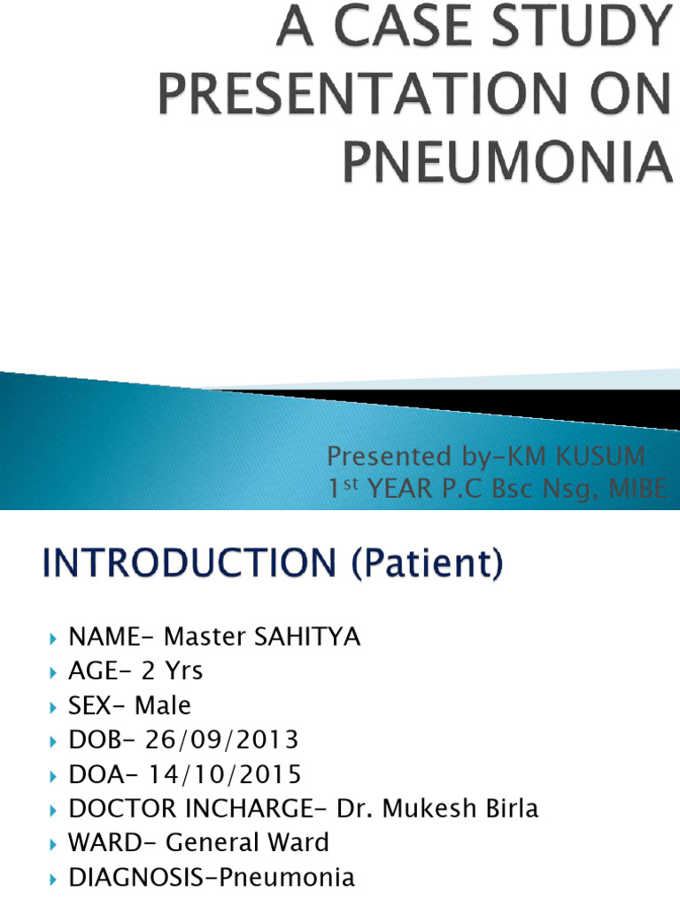 Presentationonpneumonia 170213100824 | PDF | Pneumonia | Lung