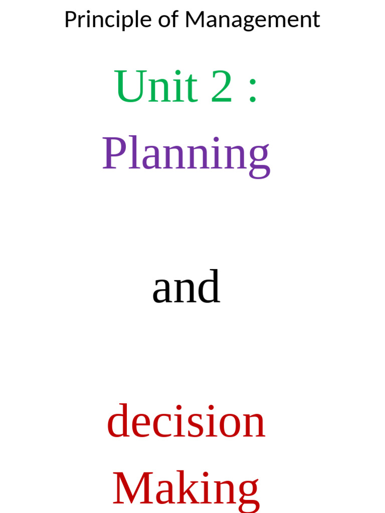 New First Semester 2nd Chapter | PDF | Strategic Planning | Decision Making