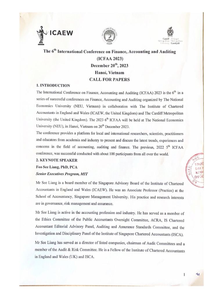 Icfaa 2023 | PDF