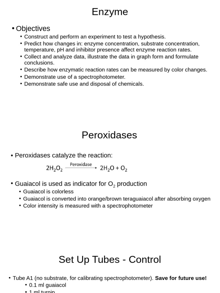 Lab 6_Enzyme(3) | PDF | Enzyme | Spectrophotometry