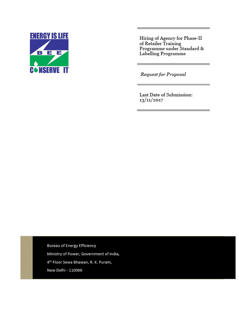 RFP for Retailer Training Agency Phase-II | PDF