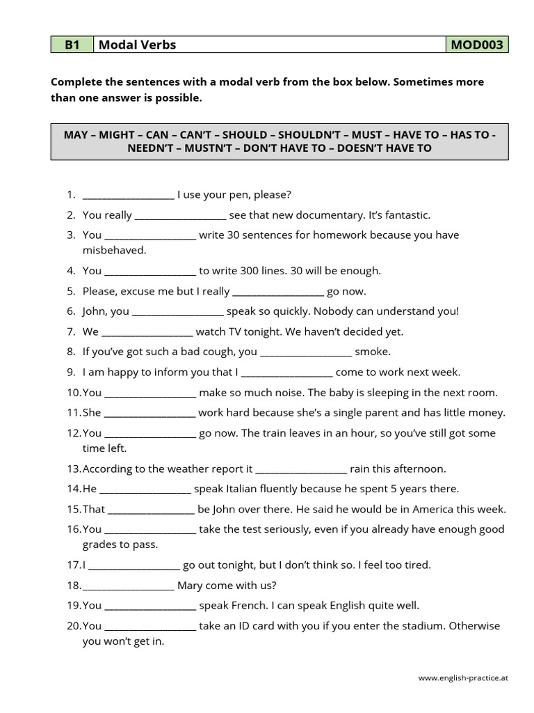 Modal Verb | PDF | Verb