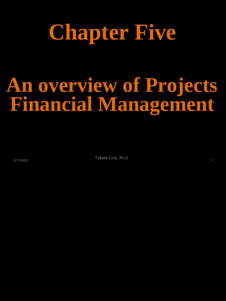 Chapter 5. Projects Financial Management | PDF | Capital Structure ...