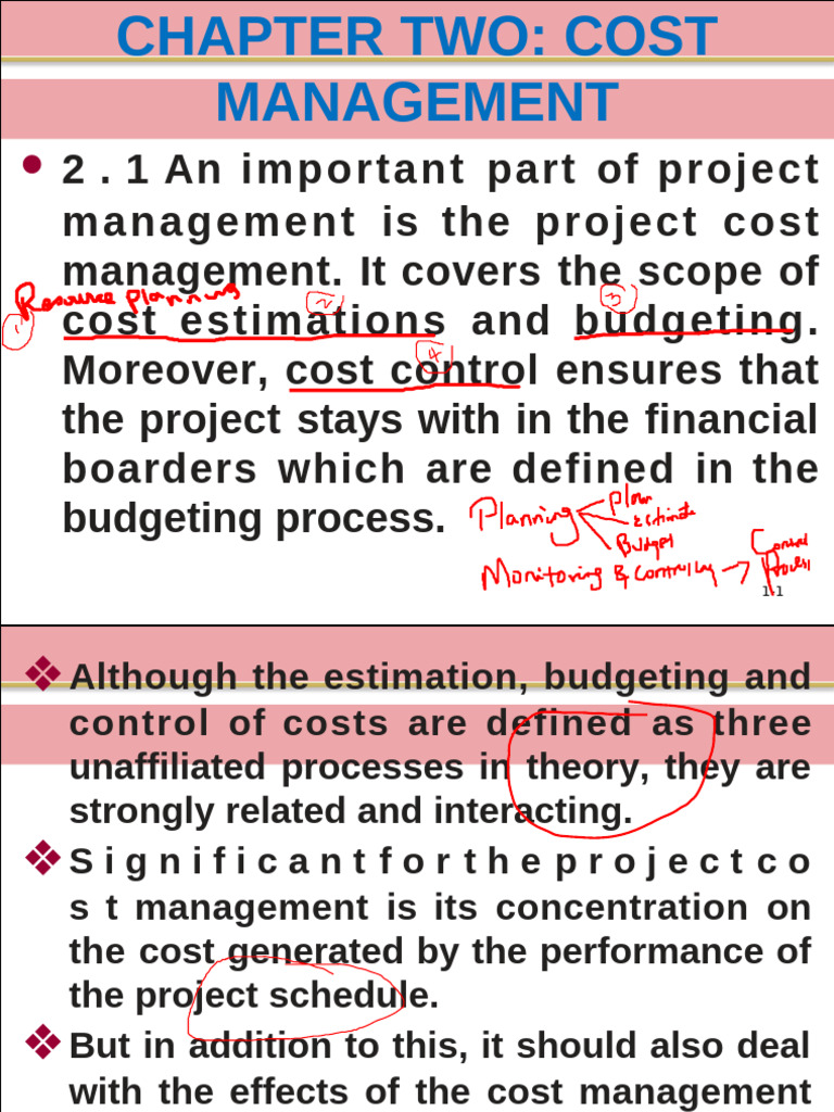 Chapter 2. Cost Management | PDF | Internal Rate Of Return | Net ...