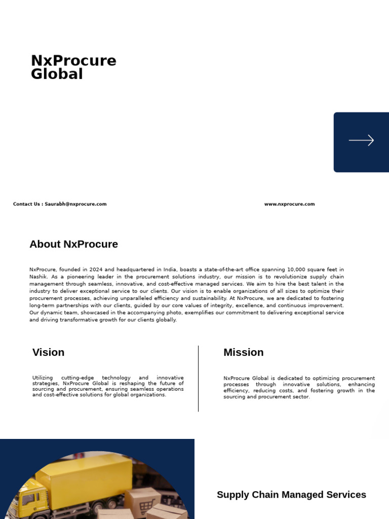 NxProcure: Innovative Procurement Solutions | PDF | Procurement ...