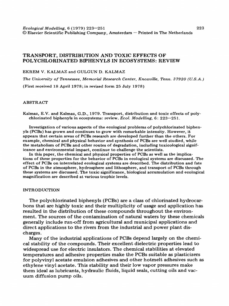 k Almaz 1979 | PDF | Polychlorinated Biphenyl | Chemical Reactions