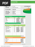 Food Cost Calculator Template Excel | PDF | Menu | Drink