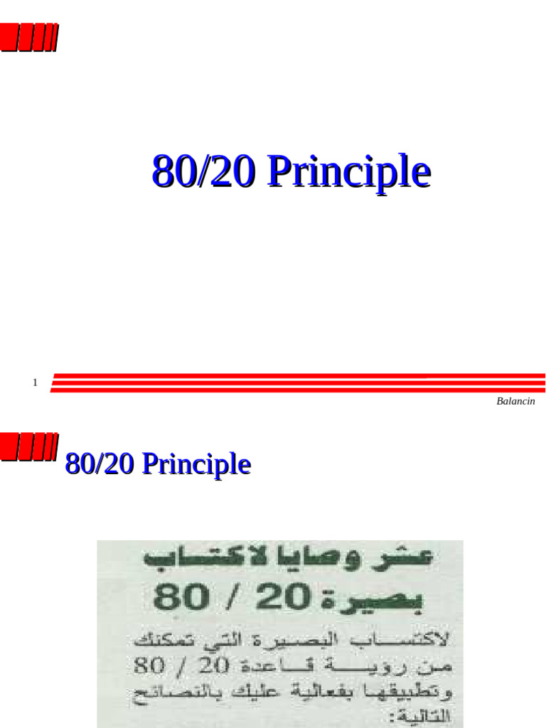 8020 Theory | PDF