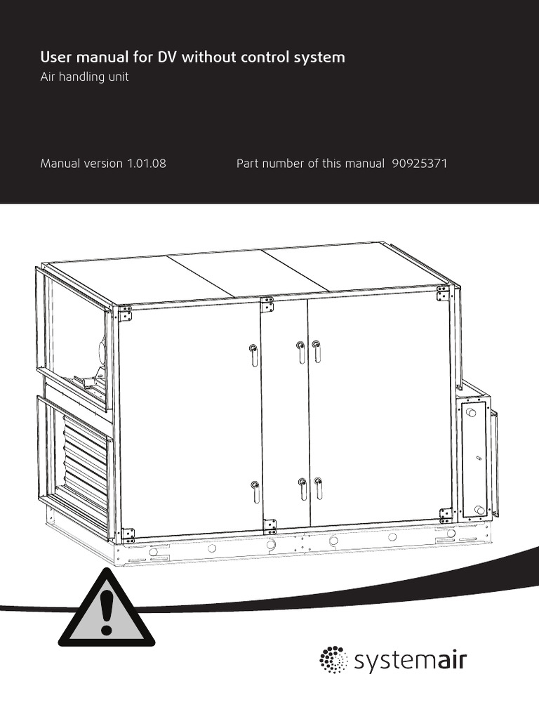 DV Air Handling Unit User Manual | PDF | Heat Exchanger | Pipe (Fluid ...