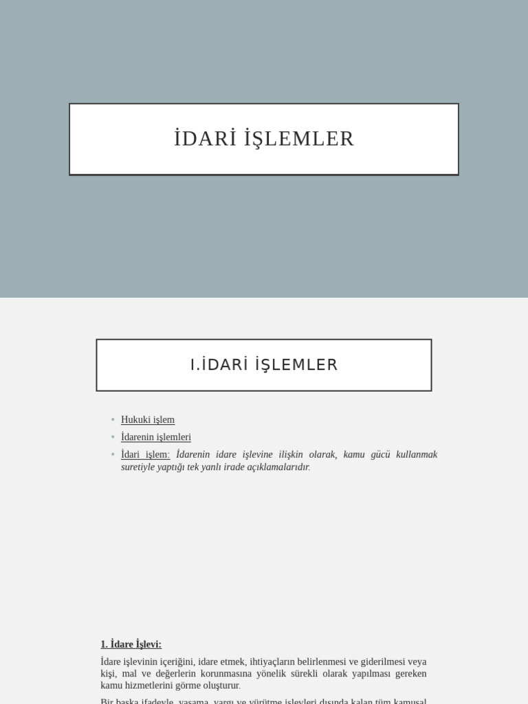 3.1. Idari Işlem | PDF