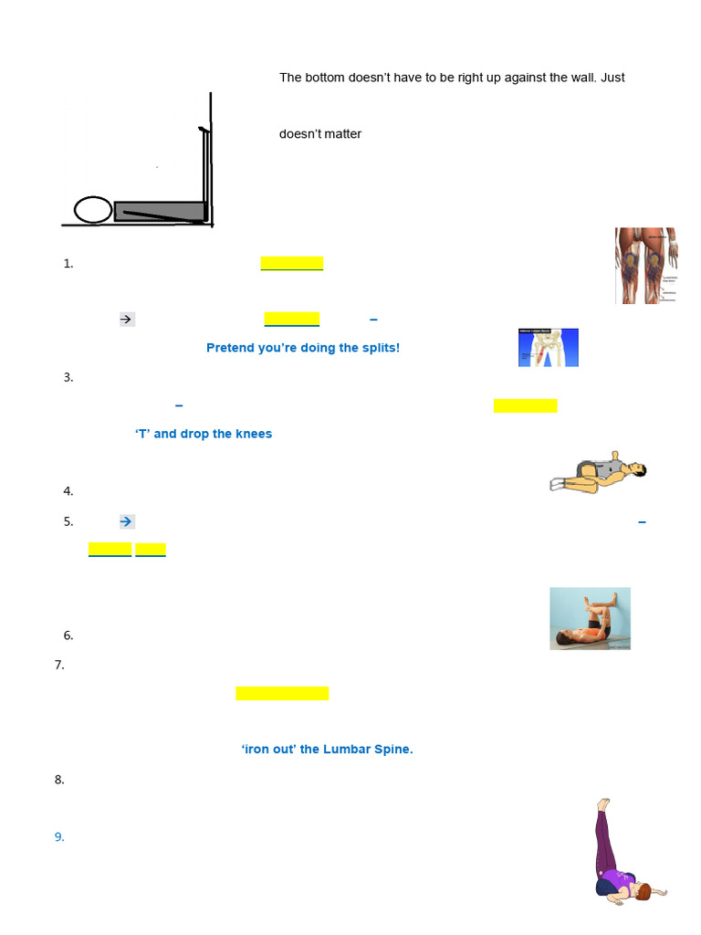 Wall Yoga Exercises for Relaxation | PDF