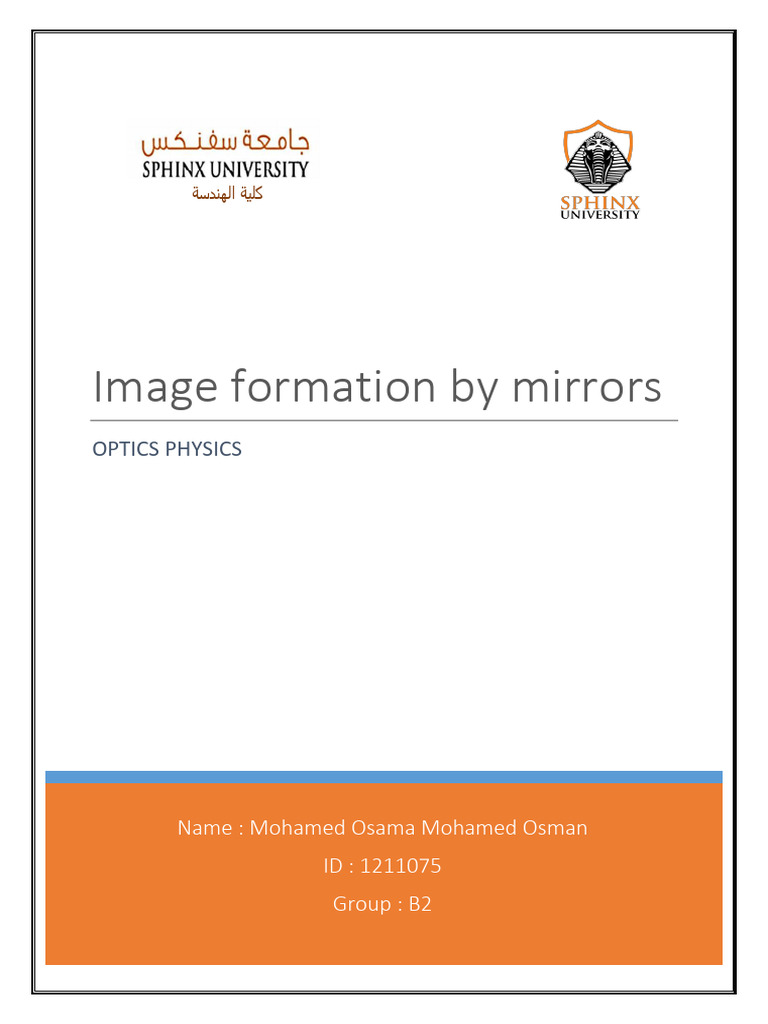 Image Formation by Mirrors | PDF | Mirror | Optics